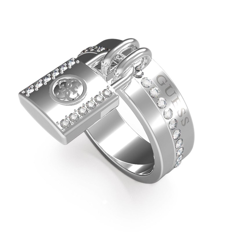 Guess JUBR01102JWRH52 Keep Me Close, Damen Ring in Silber