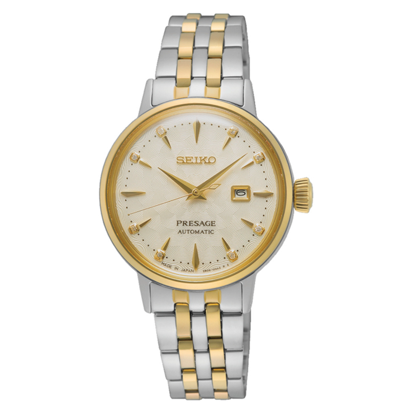 Seiko Presage SRE010J1 Automatik Damenuhr mit Goldauflage