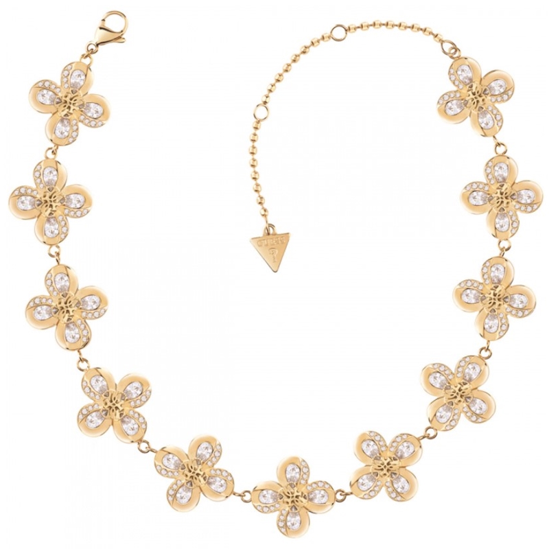 Guess JUBN03050JWYGT-U Amazing Blossom Damen Halskette