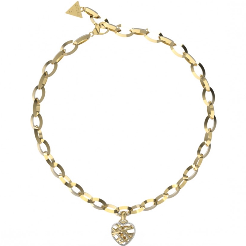 Guess JUBN03093JWYGT-U Heart Cage Damenskette
