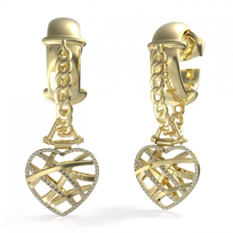 Guess JUBE03097JWYGT-U Heart Cage Damen Ohrringe
