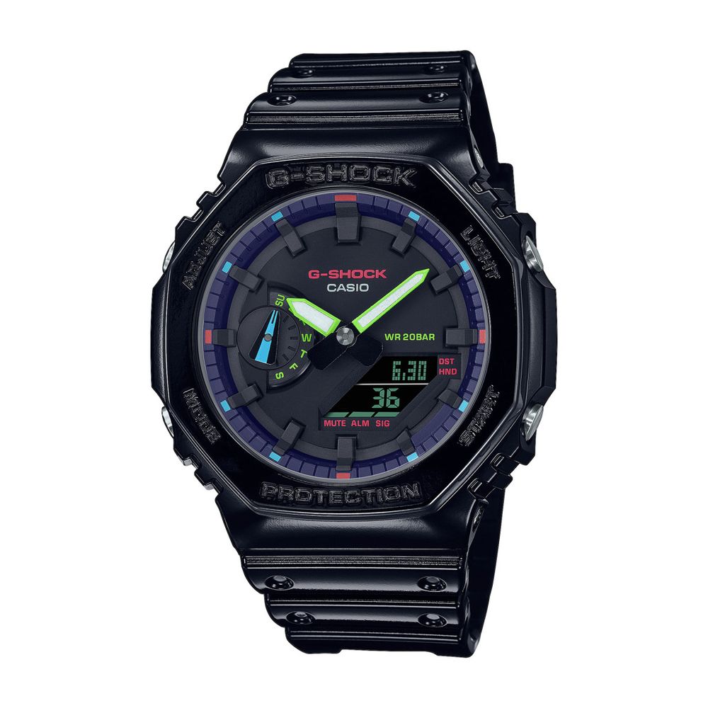 Casio GA-2100RGB-1AER G-Shock Classic Garish Rainbow Chrono Herren