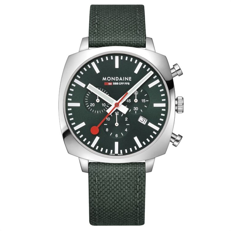 Mondaine MSL.41460.LF.SET  Cushion Chrono Herren