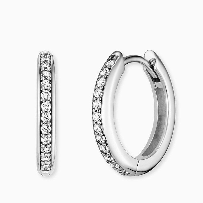 Engelsrufer Creole ERE-LOLA-ZI-CR-16 Ohrringe Mit Zirkonien Damen