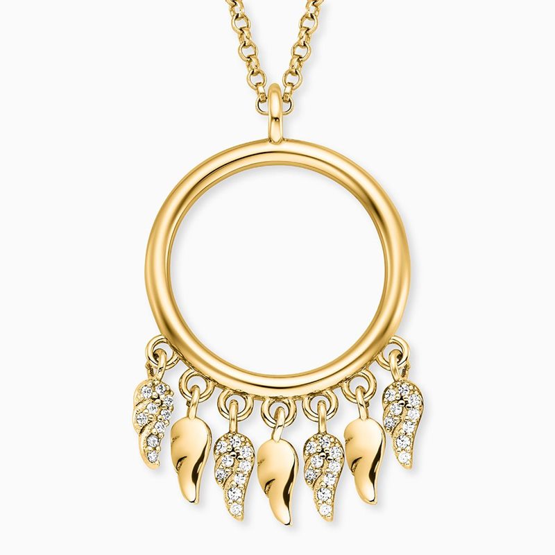 Engelsrufer Flying Wings ERN-FLYWING-ZI-G Gold Halskette Damen