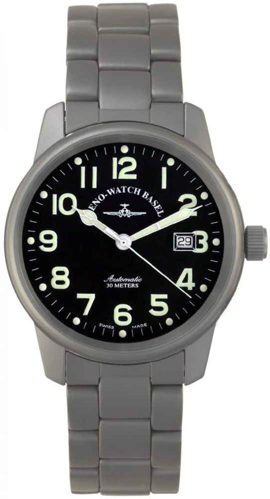 Zeno-Watch Basel Pilot Classic Titanium Automatik 7554-a1M Herren