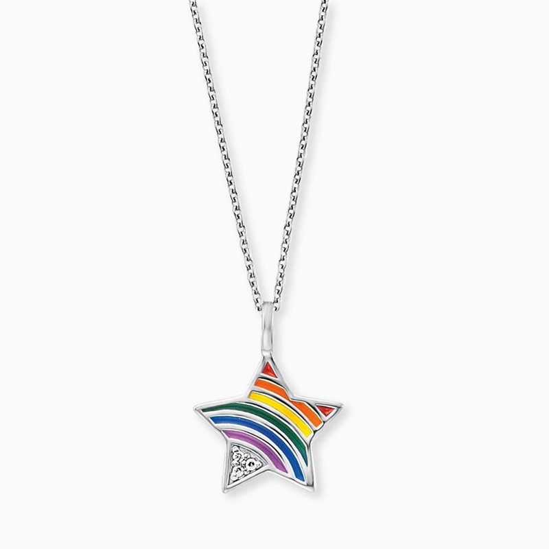 Herzengel HEN-STAR-RAINBOW Kinder Halskette