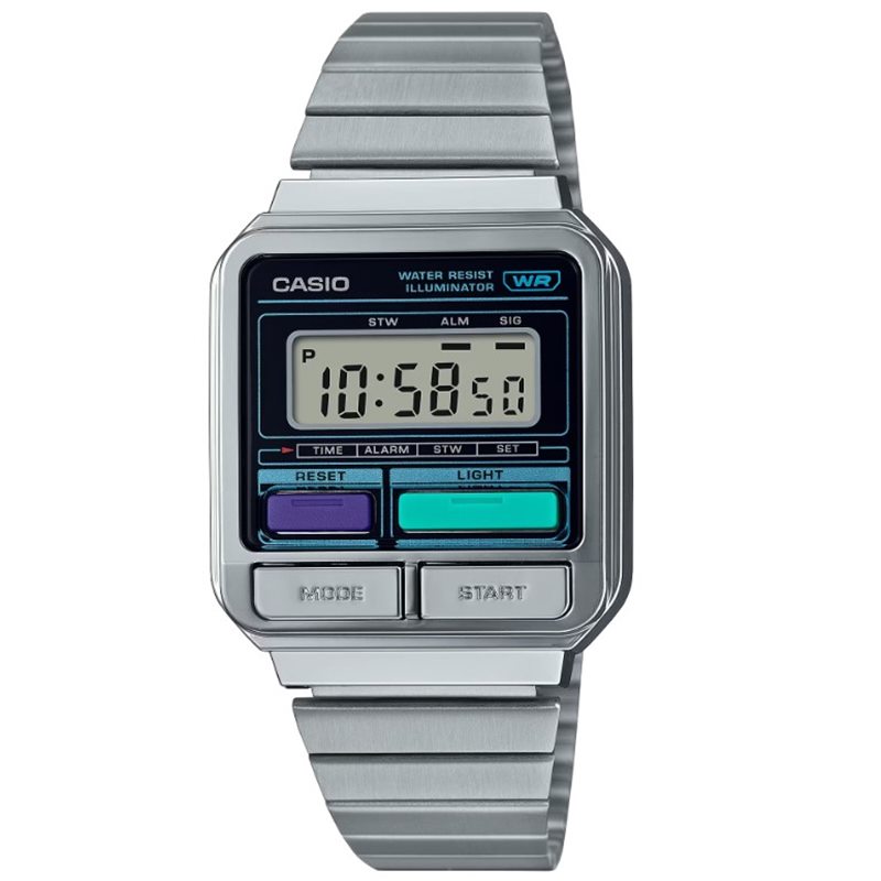 Casio Vintage A120WE-1AEF Gadget Design Unisexuhr