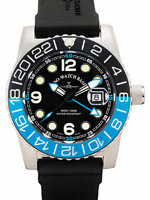 Zeno-Watch Basel Airplane Diver Quartz GMT 6349Q-GMT-a1-4 Herren