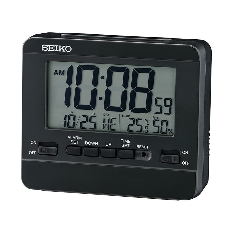 Seiko QHL086K LCD-Wecker