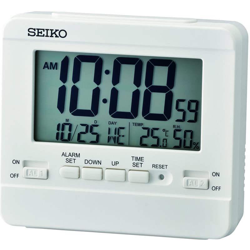 Seiko QHL086W LCD-Wecker
