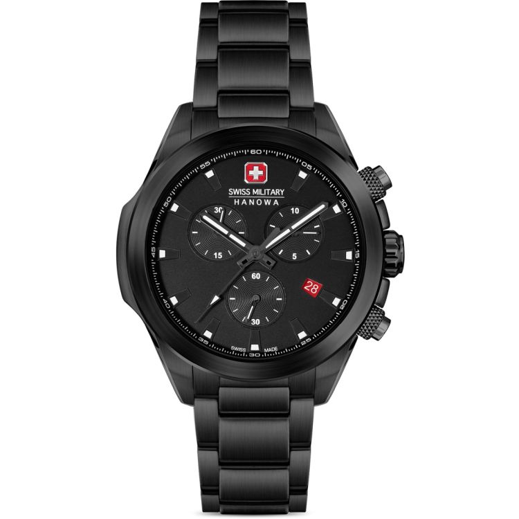 Black Friday Swiss Military Hanowa SMWGI0001930 Chiroptera Nightvision Chrono Set Herren