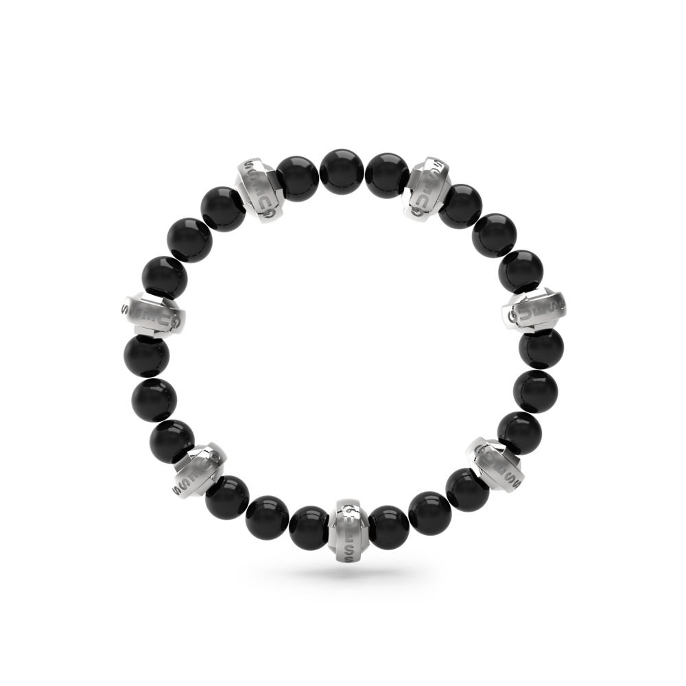 Guess JUMB04057JWSTBKT-U Edgy Styles Herren Armband