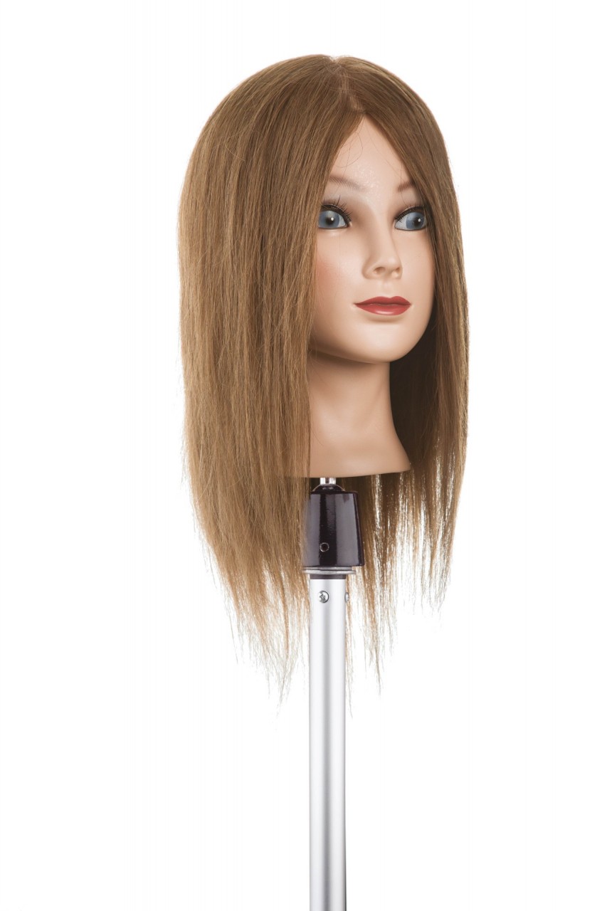 XANITALIA Übungskopf Echthaar Mittellang