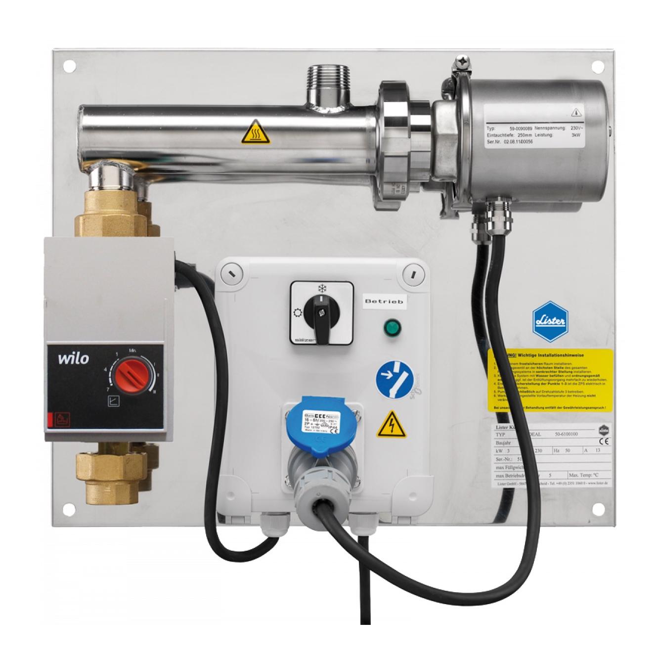 Lister Zirkulationspumpe ZPS PRO IDEAL - Grau