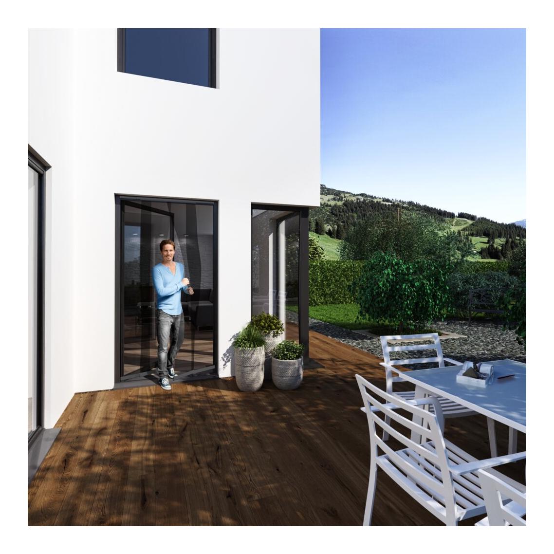 Windhager Fliegengitter Türvorhang Teleskop - anthrazit