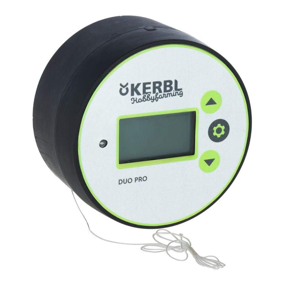 Kerbl Hobbyfarming Automatische Hühnertür Duo Pro - Steuerung - Grün-Grau