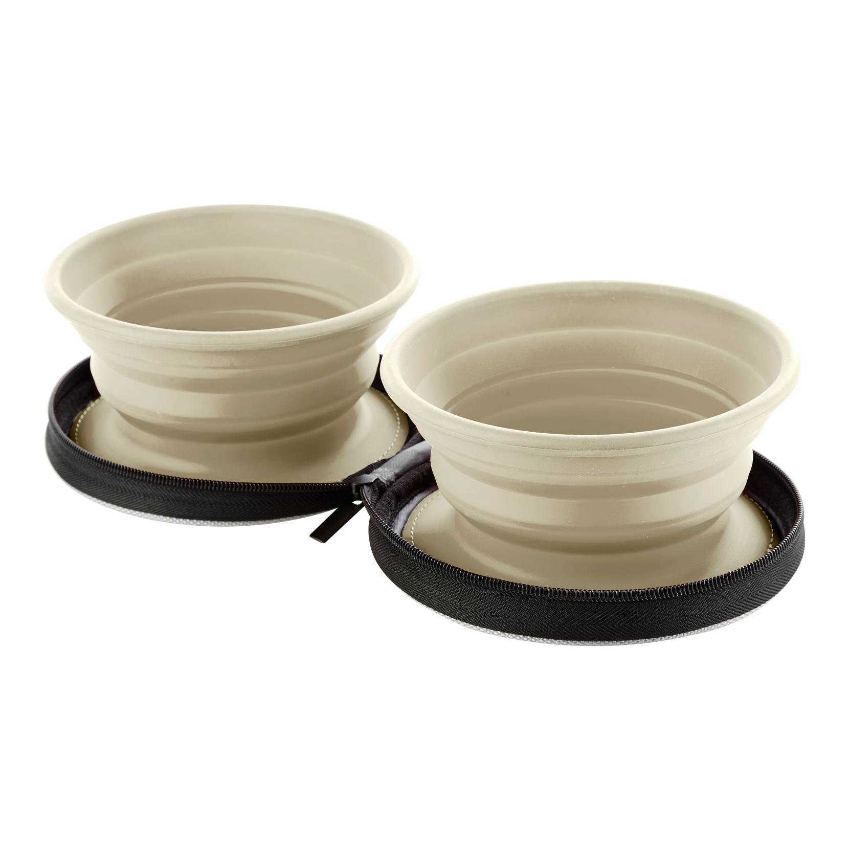 Hunter Silikon Reisenapf List mit Tasche - Beige -