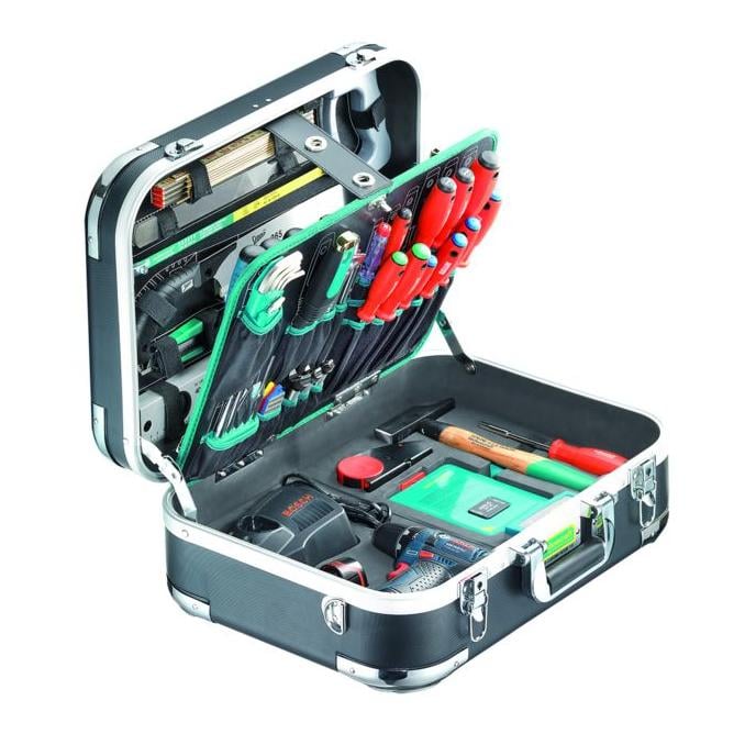 technocraft ABS-Werkzeug-Koffer 'PRO CHROME WOOD', 116-tlg.