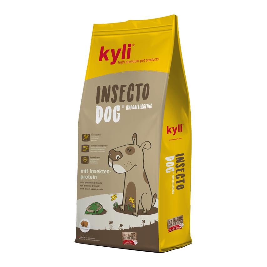 Kyli Trockenfutter Insecto Dog hypoallergen - Gelb -
