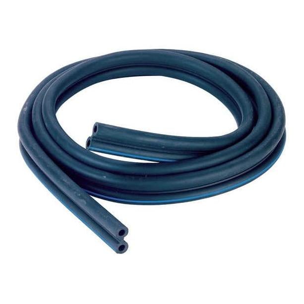 Kerbl Doppel-Pulsschlauch aus Gummi - pro Meter - Schwarz -