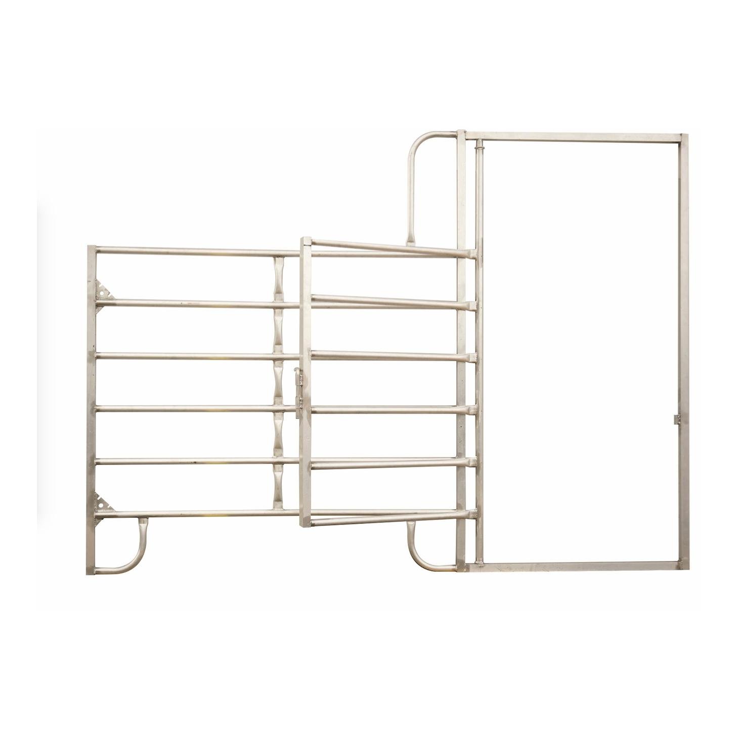 Mainer Weidepanel mit Tor aus Alu - Grau -