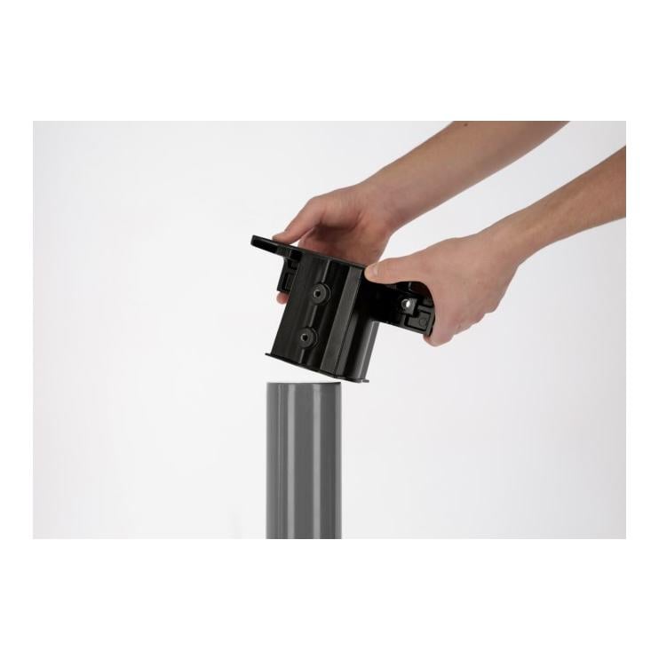 Kerbl Montageadapter für Flutlichtmasten zu LED Flutlicht Comfort Pro - Schwarz
