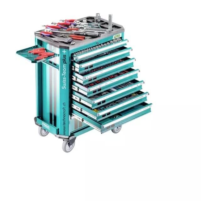 technocraft Werkstattwagen SWISS TEAM PLUS+ PRO 743-tlg