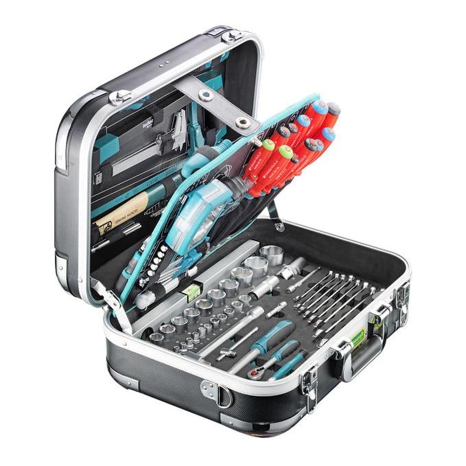 technocraft ABS-Werkzeug-Koffer 'PRO CHROME 152' P - Schwarz -