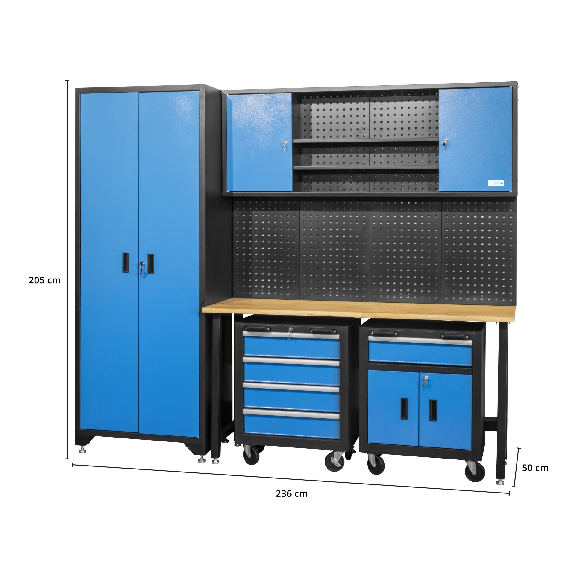 Güde Werkstatteinrichtungs-Set GWS 6-tlg. - Blau/Schwarz -