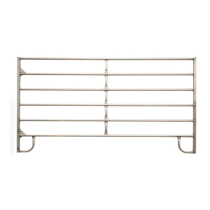 Mainer Weidepanel ohne Tor aus Alu - Grau -