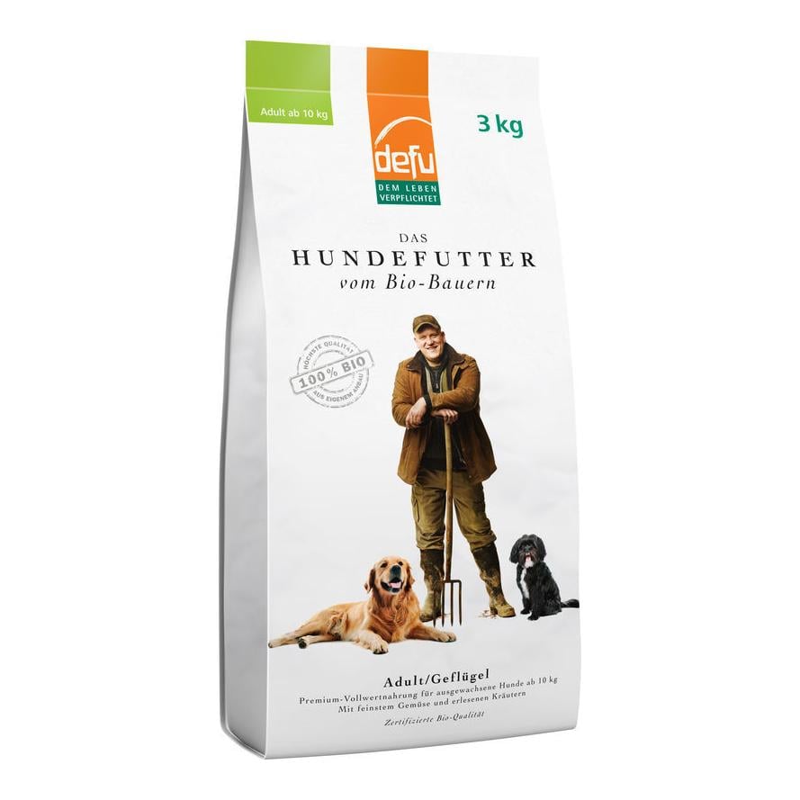 defu Bio Premium Trockenfutter Adult Geflügel - Natur -