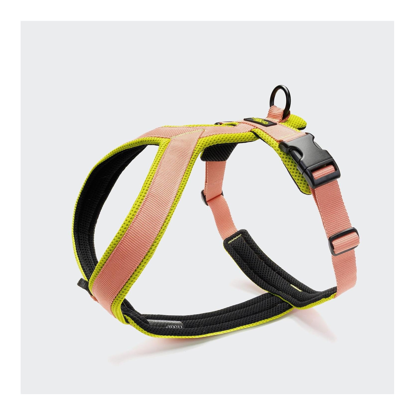 Cloud 7 Y-1-Hundegeschirr Air-Mesh - Peach / Neon Green