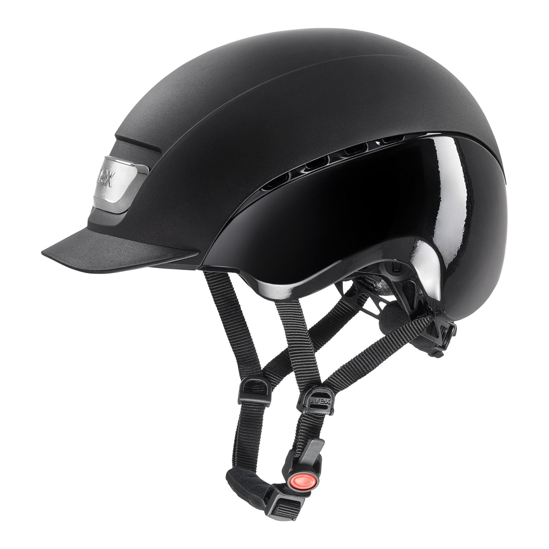 Uvex Reithelm Elexxion Pro - black mat shiny