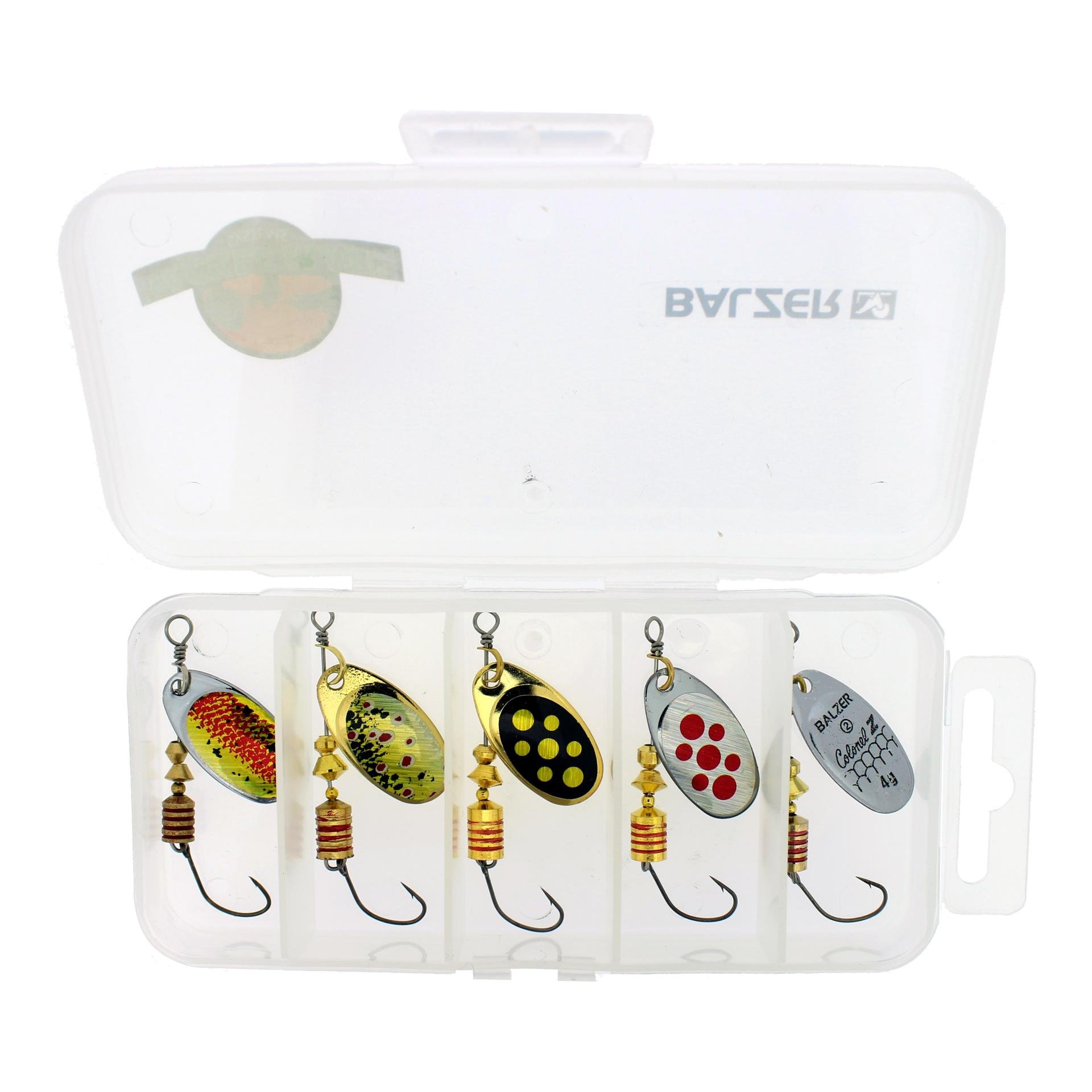 Balzer Spinner-Set mit Einzelhaken inkl. Box