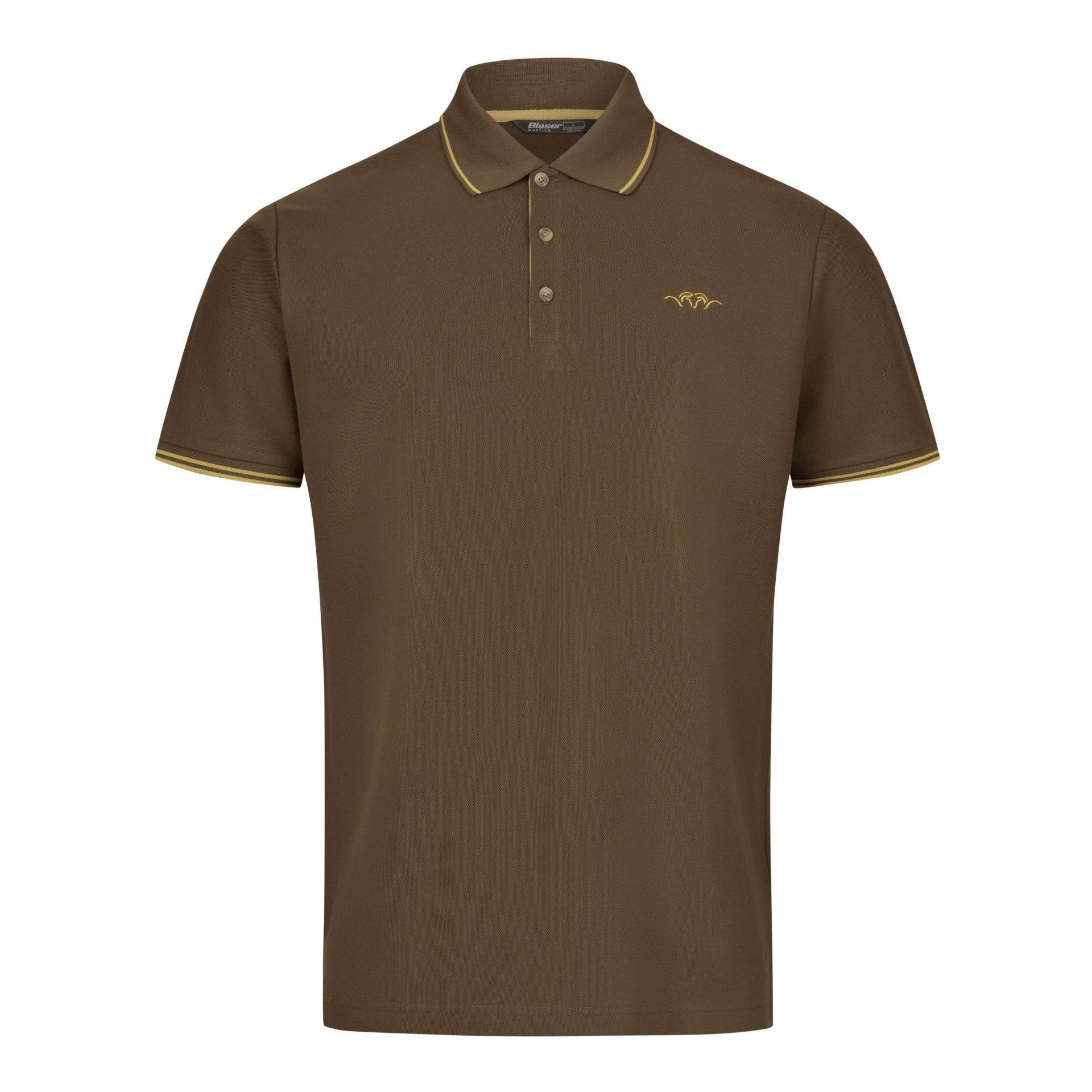 Blaser Herren Polo Shirt 22 - Dunkelbraun -