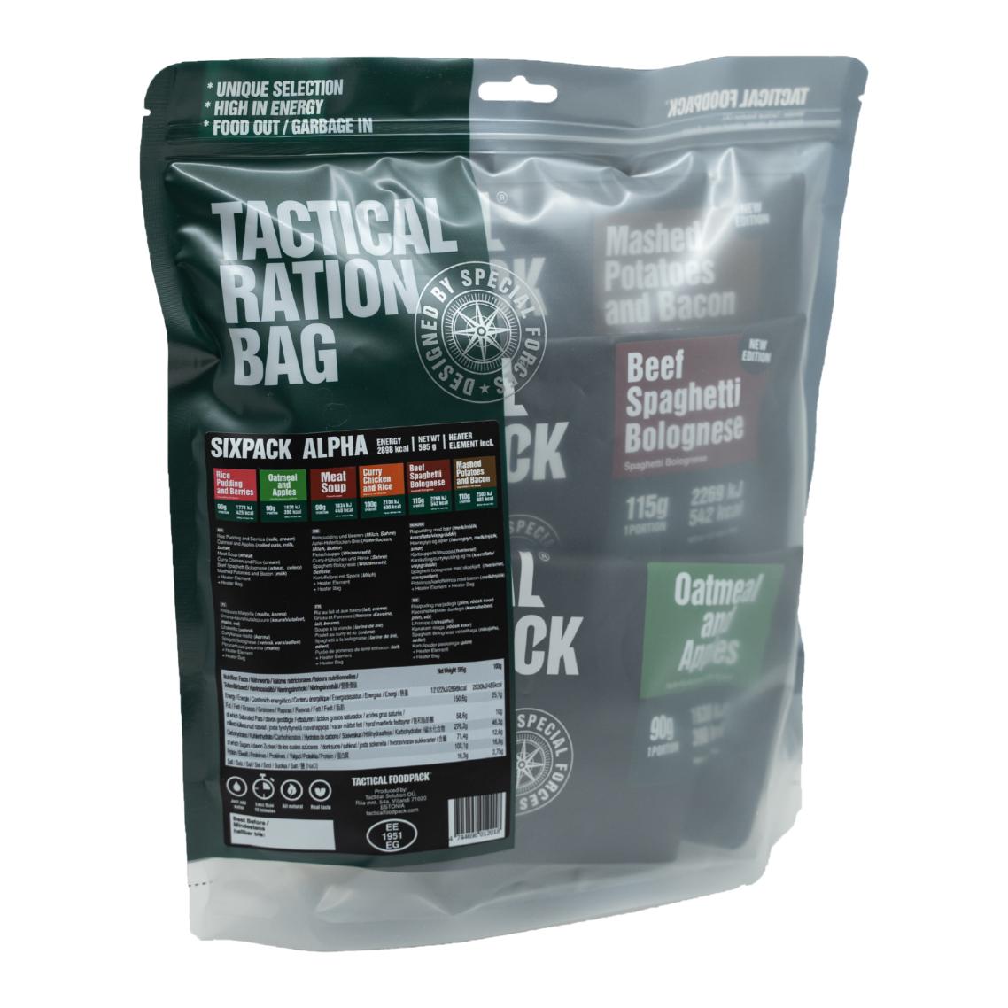 Tactical Foodpack Sixpack Alpha - Schwarz -