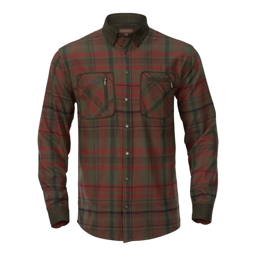 Härkila Pajala Hemd - Red autumn check