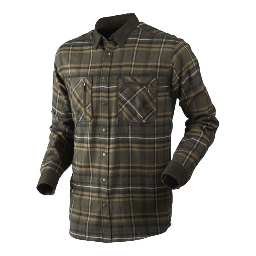 Härkila Pajala Hemd - Willow green check