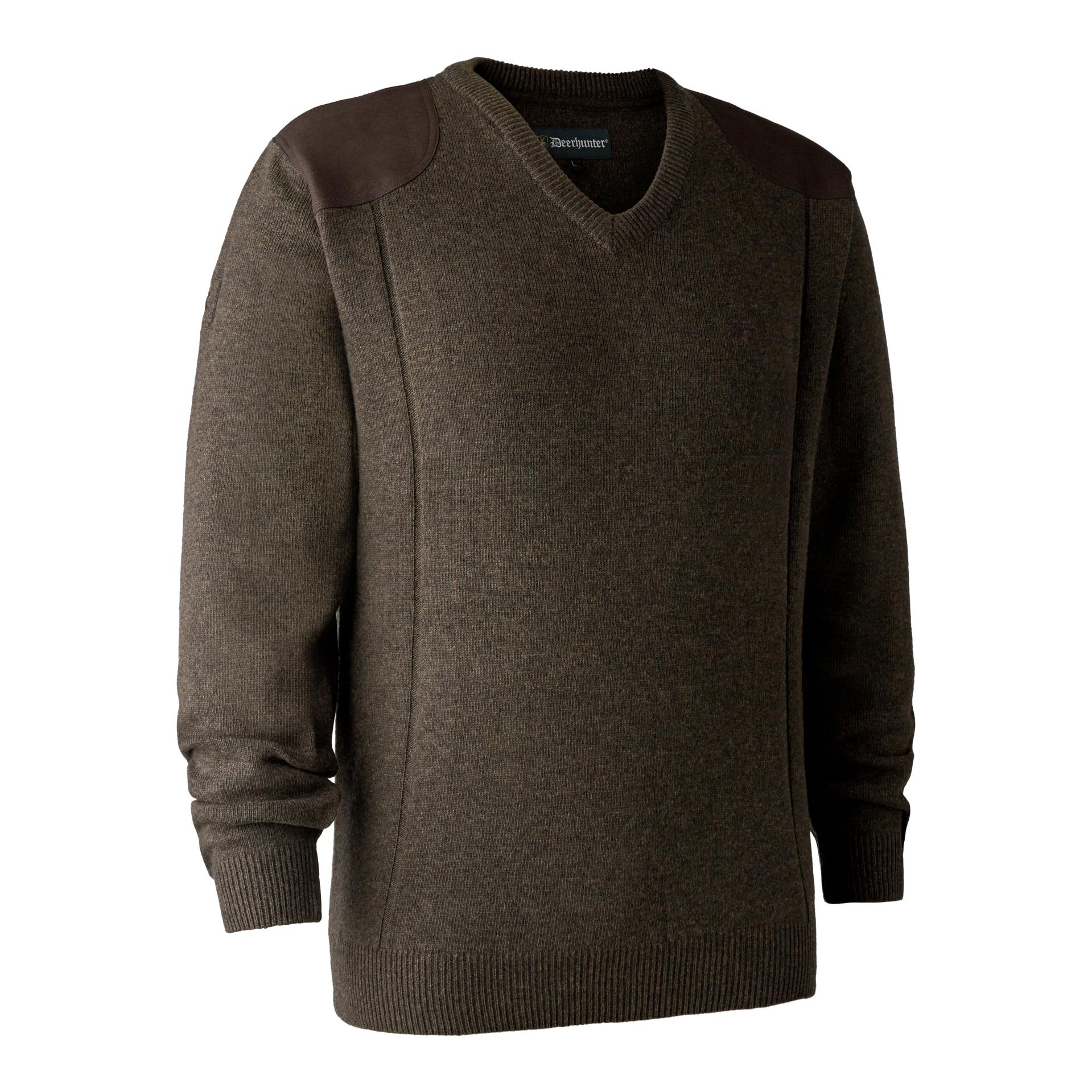 Deerhunter Sheffield Pullover mit V-Ausschnitt - Dark Elm