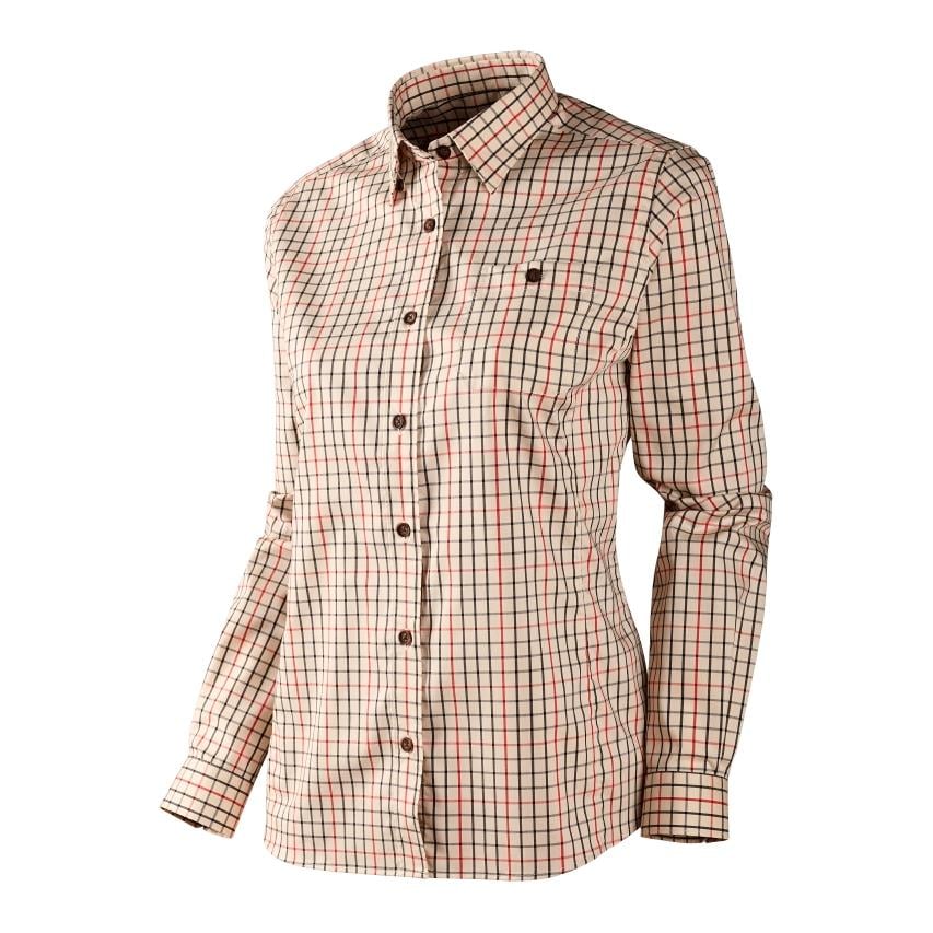 Härkila Lancaster Lady L/S Hemd - Red check