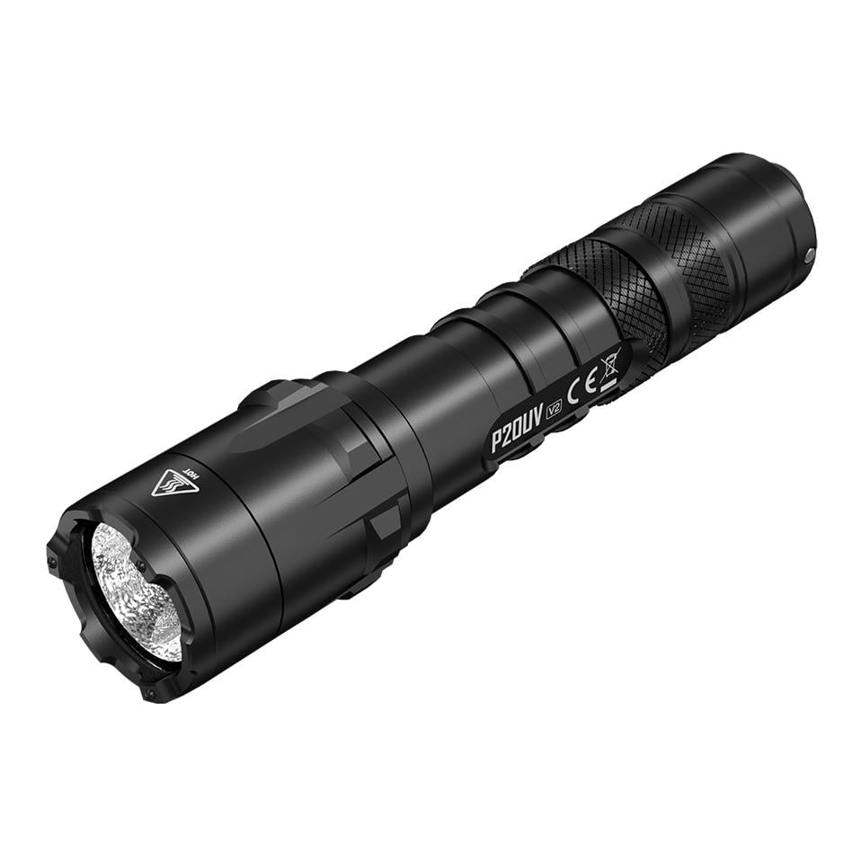 Nitecore P20 V2+ UV-Licht Taschenlampe - 1000 Lumen - Schwarz -