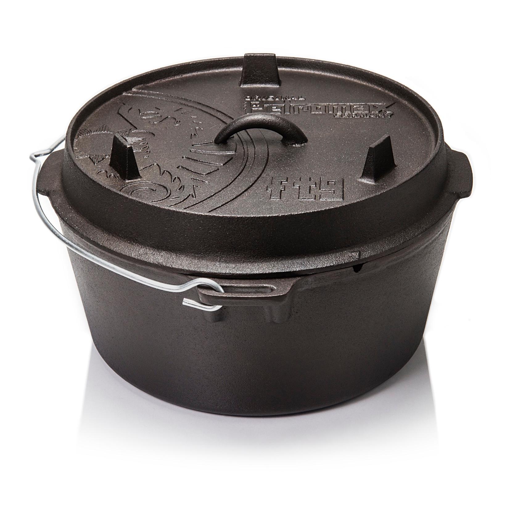 Petromax Feuertopf ohne Füsse - ft9 , 8 L - Schwarz -