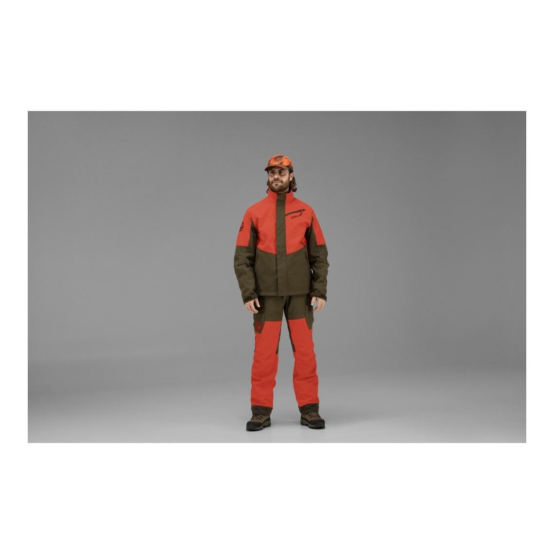Härkila Wildboar Pro Jacke - orange blaze/willow green