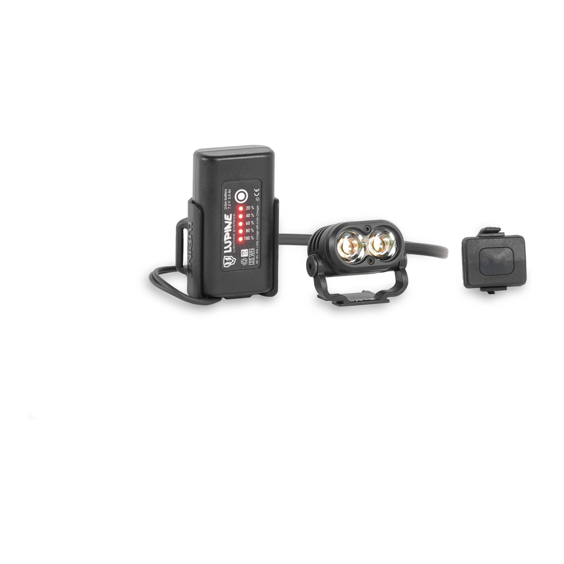 Lupine Piko All-in-One Kombi-Set- 1900 Lumen - Schwarz -