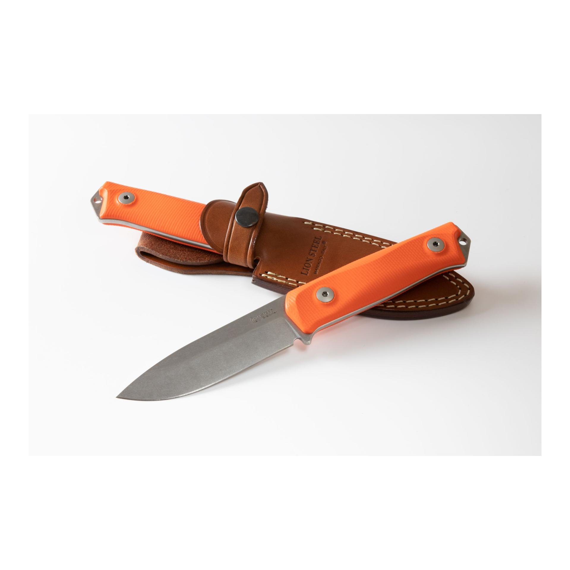 LionSteel Bushcraft-Messer B41 G10 - Orange