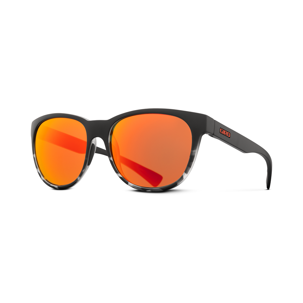 Giro Lupra Sonnenbrille, Farbe: matte black/tortoise fade;vivid ember S2, Grösse:one size