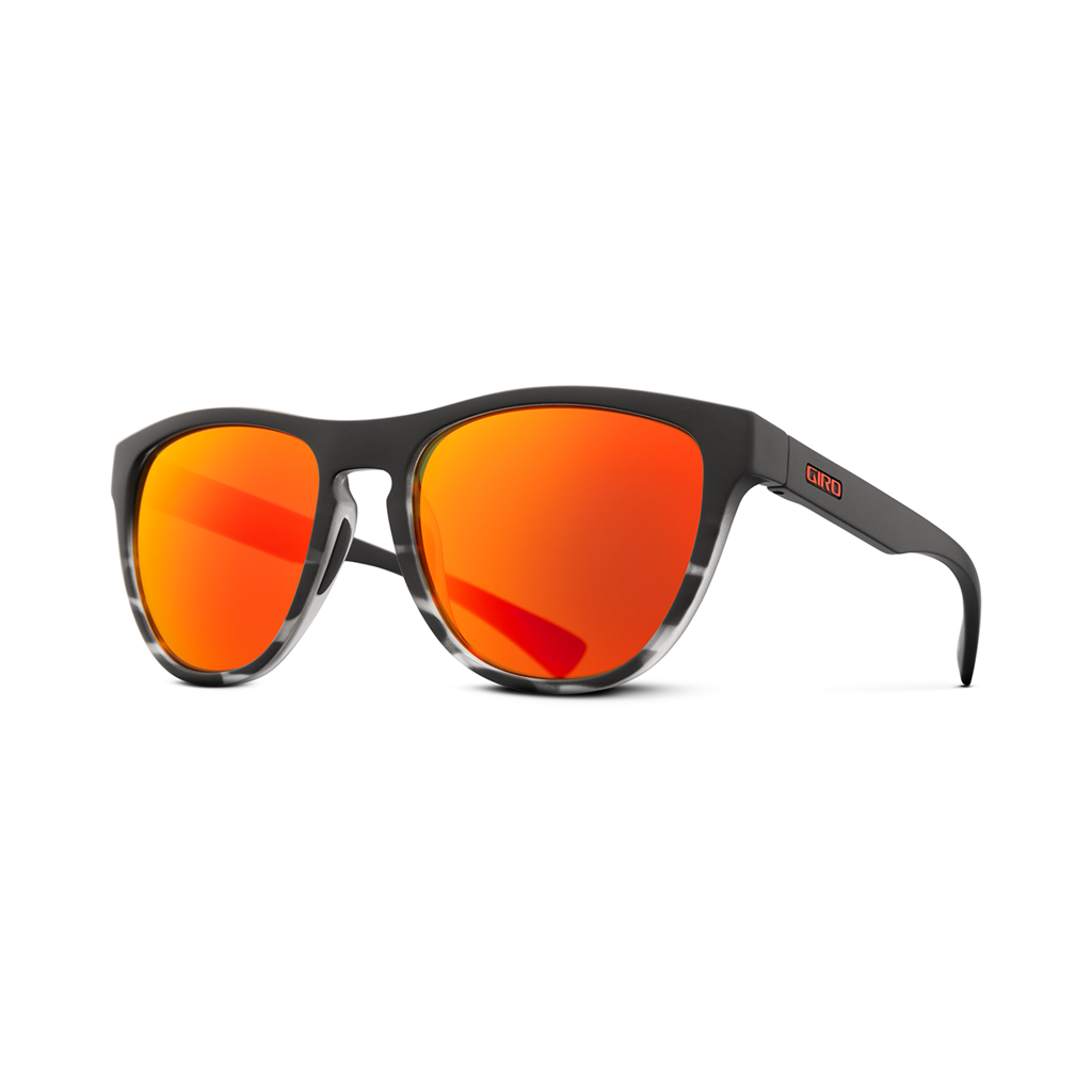 Giro Mills Sonnenbrille, Farbe: matte black/tortoise fade;vivid ember S2, Grösse:one size