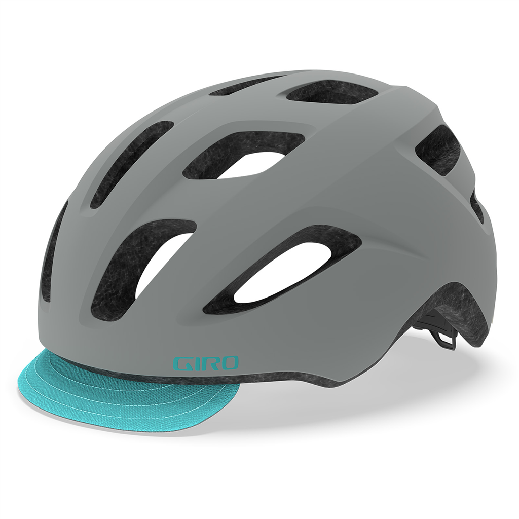 Giro W Trella MIPS Stadt- und E-Bike Helm, Farbe: matte grey/dark teal, Grösse:one size