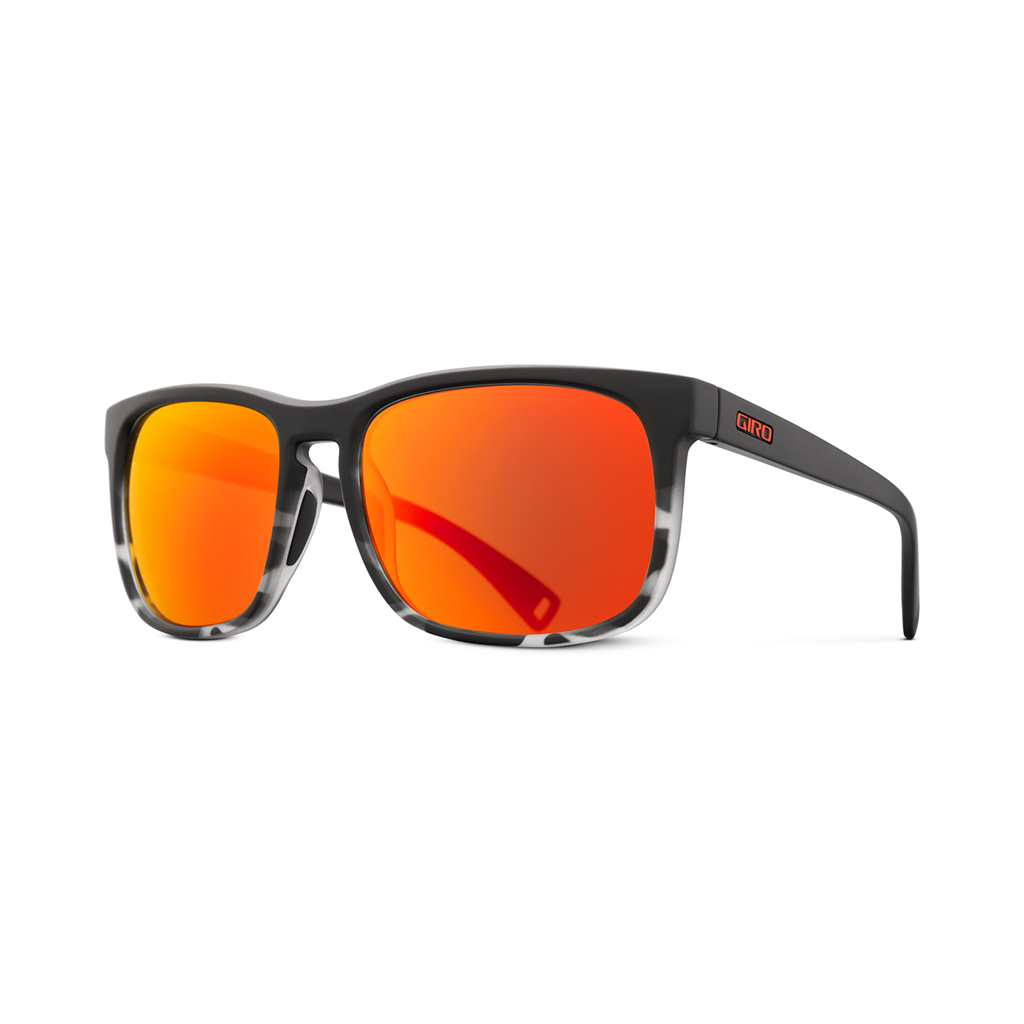 Giro Crest Sonnenbrille, Farbe: matte black/tortoise fade;vivid ember S2, Grösse:one size